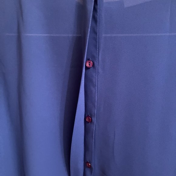 RACHAEL size 8 royal blue blouse - Picture 4 of 5